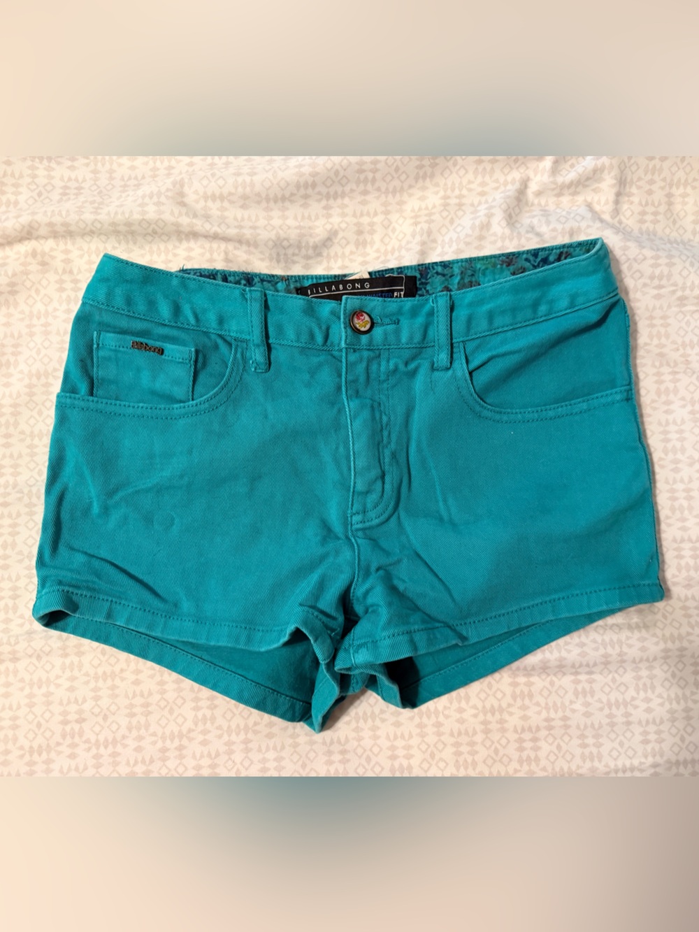 Billabong Teal High-Rise Women’s Shorts